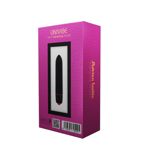 Компактна віброкуля Adrien Lastic Univibe чорна Sex Aura | Зображення 1