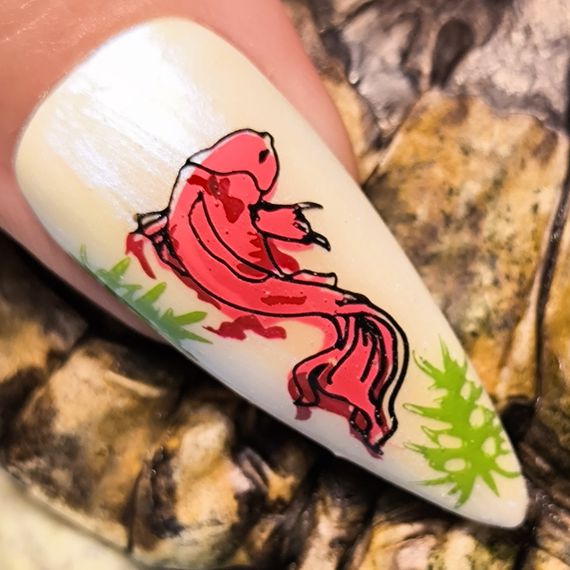 Лак-фарба Designer №04 (Коралова) Stamping Paint 9 мл | Зображення 1