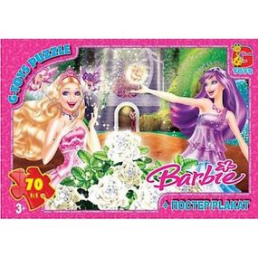 Дитячий пазл "Barbie" BA030 плакат 70 елементів