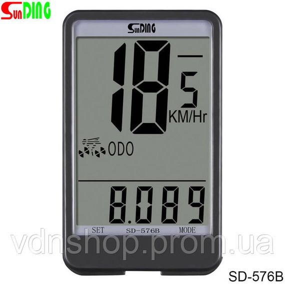 Хороший велокомп'ютер SunDing, Велокомп'ютери спідометри, Велосипедний лічильник швидкості пробігу ET-69 | Зображення 2