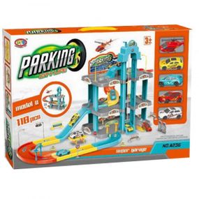 Трек-паркінг з машинками ББ A236 3 поверхи 118 предметів