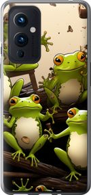 Чехол на OnePlus 9 Жабки "5656u-2249-17620"