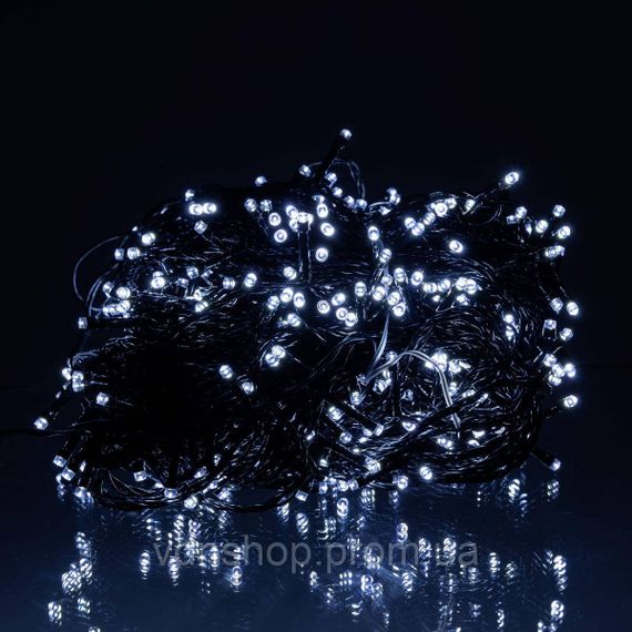 Гирлянда Рождественская фея уличная 50 (м) 500 LED черный провод Белый CF500L50MBW | Зображення 1