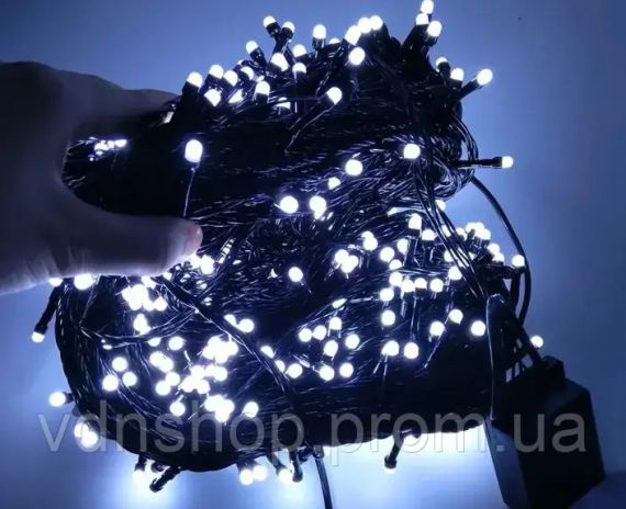 Світлодіодна Гірлянда нитка 401 led RGB різнокольорова (чорний провід) | Зображення 2