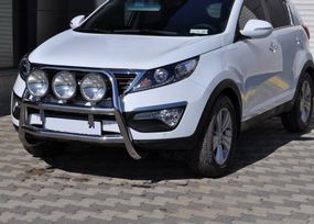 Кенгурятник WT018 (нерж.) для Kia Sportage 2010-2015 рр
