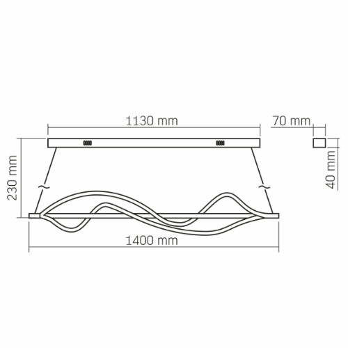 LED Світильник функціональний 80W VL-CLD-990-BK Videx | Зображення 2