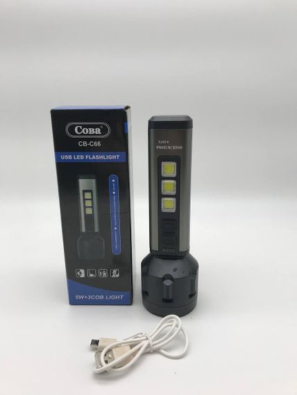 Ліхтар ручний з бічною підсвіткою COBA C66 BATTERY (A-2471)