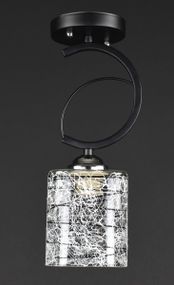 Люстра стельова на 1 лампочку 27798 Чорний 31х12х10 см.