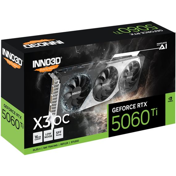 GeForce RTX5060 Ti Inno3D X3 OC, 16GB GDDR7, 128bit, PCI Express 5.0 | Зображення 2
