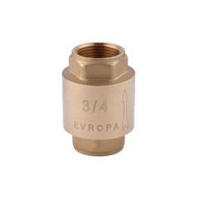Зворотний клапан Karro "Europa" 3/4" ВВ з латунним штоком