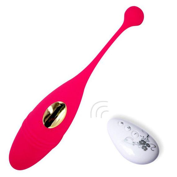 Віброяйце Vibrador Egg з пультом дистанційного керування (червоне, USB)
