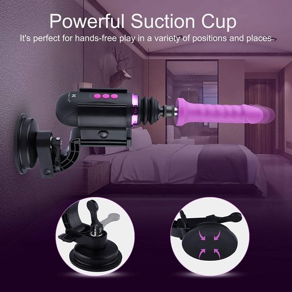 Міні секс-машина Hismith Mini Capsule Sex-Machine with Strong Suction Cup, потужна, перезаряджувана | Зображення 6