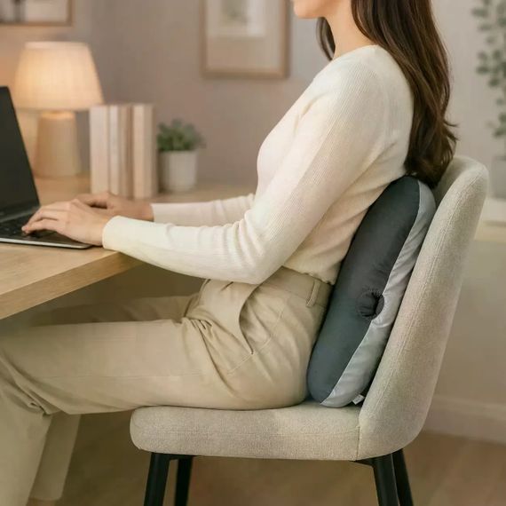 Подушка Memory Foam VEN-1902 41×48×23 см • Ортопедична подушка VEN-1902 для сну на животі, підтримки спини, попереку та ніг | Зображення 5