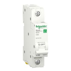 Автоматический выключатель переменного тока Schneider RESI9 50А, 1P, кривая, 6кА