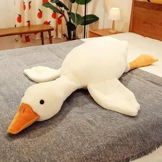 Большая Плюшевая Игрушка Подушка Мягкий Гусь Обнимусь 90 см | Зображення 3
