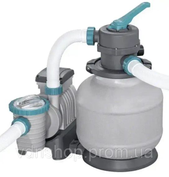 Каркасний круглий басейн 549х132 см на 26 000 л з фільтр-насосом, сходами, тентом Bestway 561KC | Зображення 3