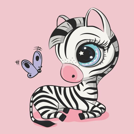 Картина по номерам "Зебра" Art Craft 15085-AC 30х30 см