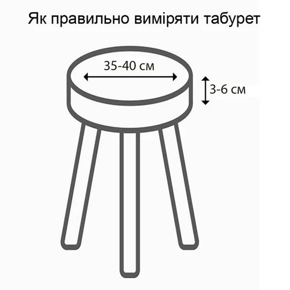 Набір чохлів на табурет круглий Love You Corn Fleece 86183 2 шт айворі | Зображення 1