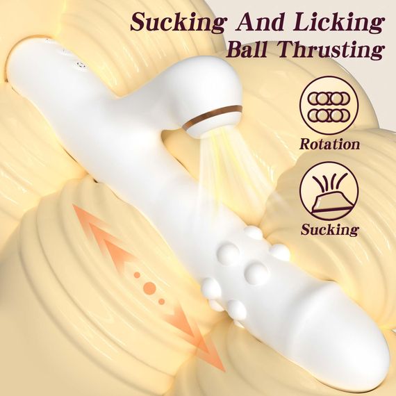 Вібратор - Silicone Vibrator 3 rotating, 7 licking functions | Зображення 2