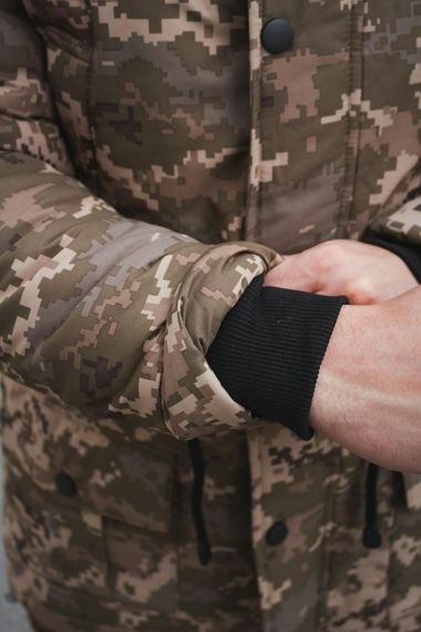 Комплект парка зимова піксель + теплі штани з софтшелу Peak піксель. Бафф піксель у подарунок! | Зображення 8