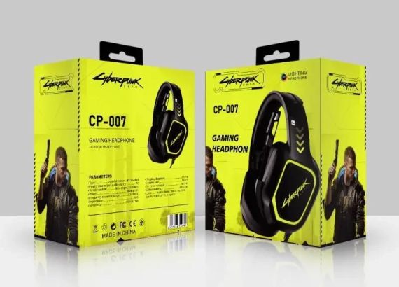 Наушники игровые CYBERPUNK CP-007 проводные с микр.