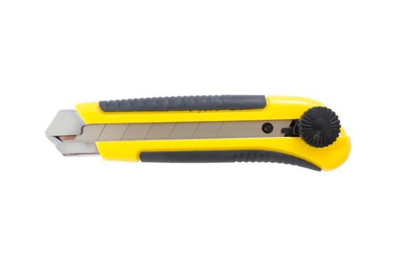 Ніж висувний 25 мм прогумований, гвинтовий замок СІЛА 4002441