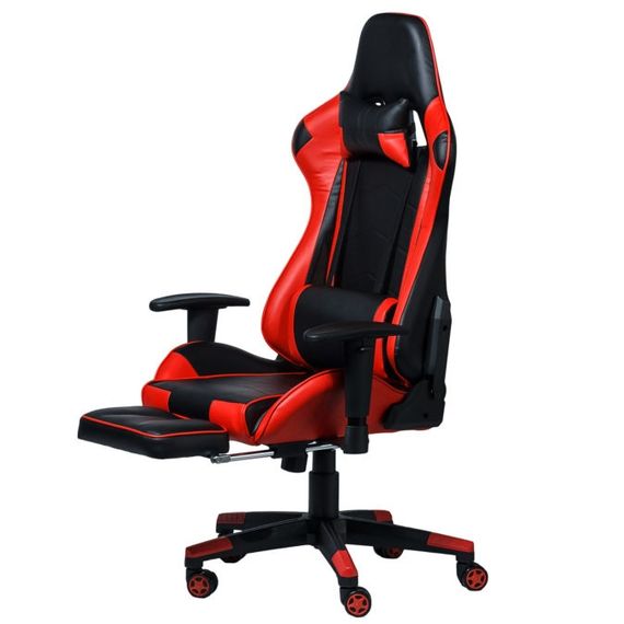 Кресло Goodwin Drive blackred с подставкой | Зображення 9