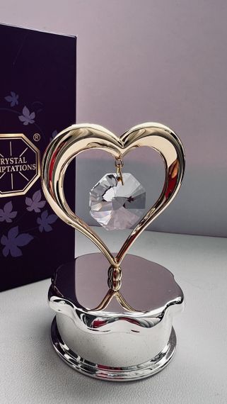 Скринька зі стразами зі стразами Heart Box 8,5 см | Зображення 1