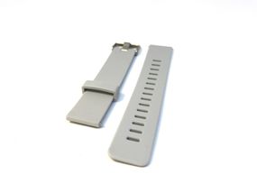 Универсальный ремешок браслет для часов KMITX каучуковый светло-серый