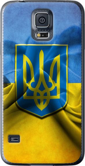 Чехол на Samsung Galaxy S5 g900h Флаг и герб Украины 1 "375u-24-17620"