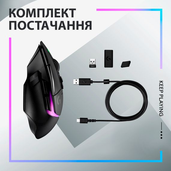 Мишка Logitech G502 X Plus Wireless Black (910-006162) | Зображення 8