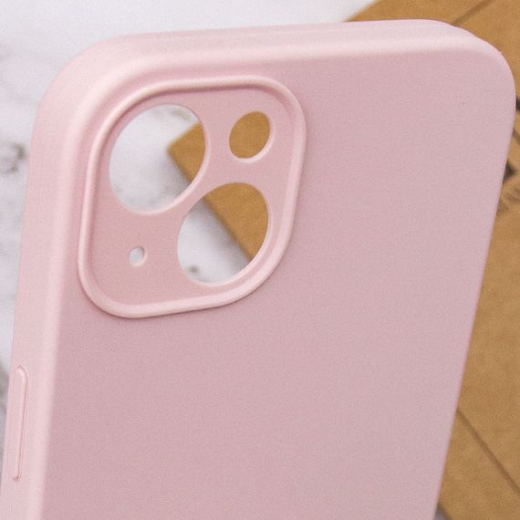 Чохол Silicone Case Full Camera Protective (AA) NO LOGO для Apple iPhone 14 (6.1") Рожевий / Chalk Pink | Зображення 5