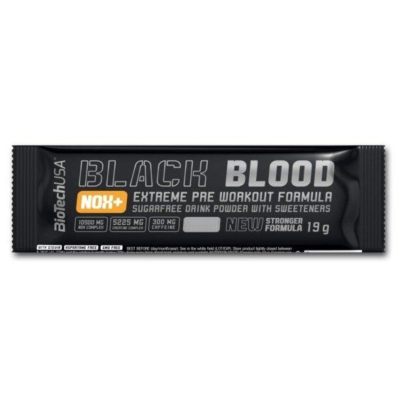Комплекс до тренировки BioTechUSA Black Blood NOX+ 19 g /2 servings/ Blueberry Lime