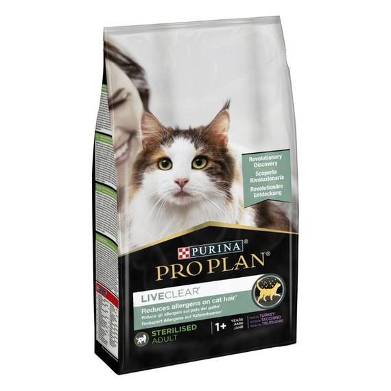Сухий корм Purina Pro Plan LiveClear Adult для стерилізованих котів зменшення алергенів на шерсті 2шт*1,4кг | Зображення 1