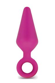 Анальний плаг Luxe CANDY RIMMER LARGE FUCHSIA, Рожевий