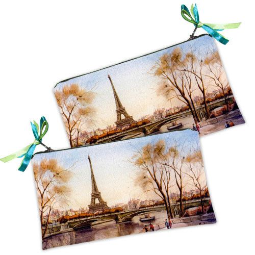 Косметичка женская Эйфелевая башня 20х12 см (K_K8085)