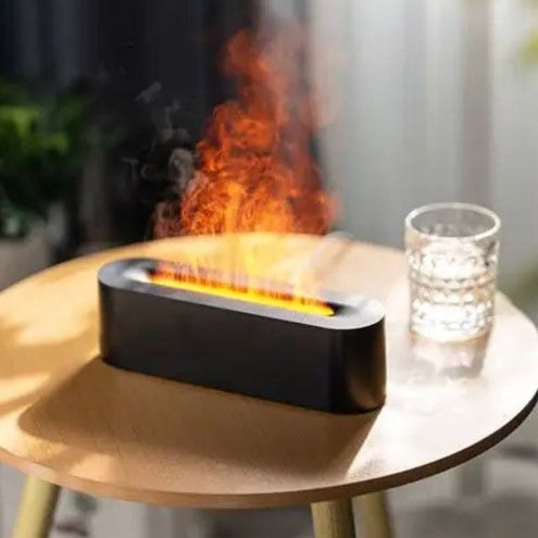 Зволожувач повітря - арома дифузор Diffuser А3 c пультом, ультразвуковий зволожувач з ефектом полум'я | Зображення 5