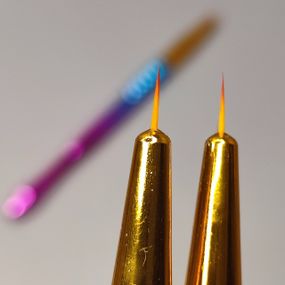 Пензлик для розпису Lilly Beaute ворс 6мм (блакитно-рожева)