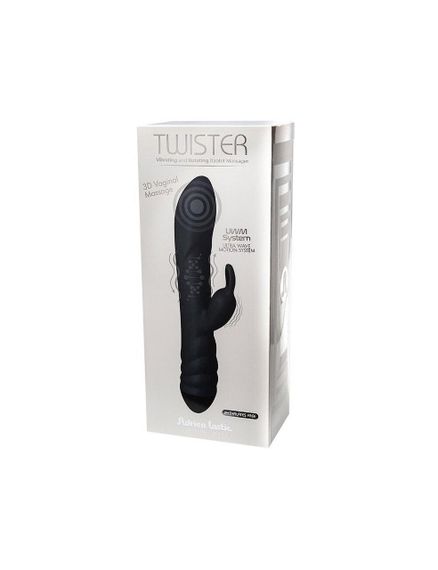 Вібратор-кролик зі спіральним 3D-масажем Adrien Lastic Twister Sex Aura | Зображення 3