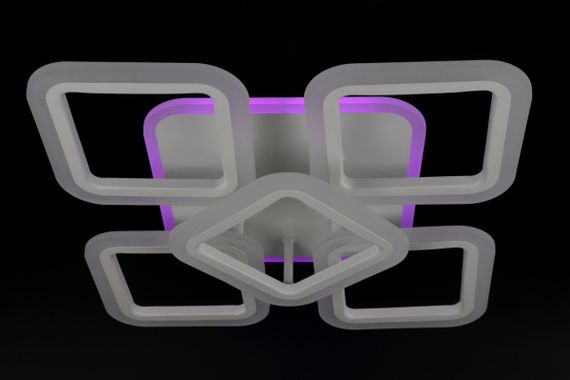 Люстра світлодіодна стельова LED світильник для квартири на стелю лед з пультом 25749 Білий 11х41х55 см. | Зображення 6