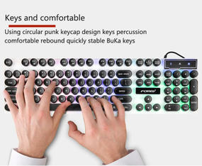 Комплект игровой клавиатуры и мыши с подсветкой FOREV FV-Q90