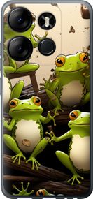 Чехол на Tecno Spark Go 2023 BF7 Жабки "5656u-2952-17620"