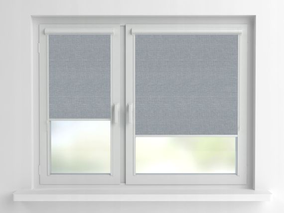 Рулонная штора Rolets Меланж Джинс 2-732-1200 120x170 см закрытого типа Светло-серая | Зображення 1
