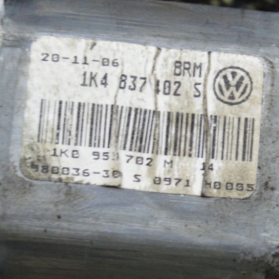 Моторчик склопідйомника Volkswagen Golf V передній правий Фольксваген Гольф 5 1K0959702M 1K4837402S | Зображення 2
