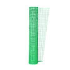 Сітка пластикова декоративна 20х20 мм / 1,5х20  зелена