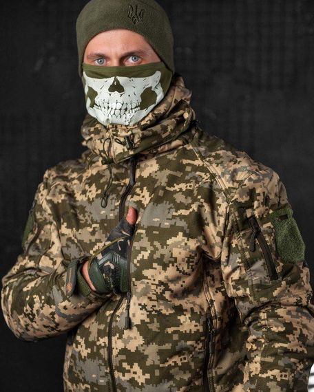 Зимовий тактичний костюм софтшел піксель jumper (подвійний фліс) | Зображення 2