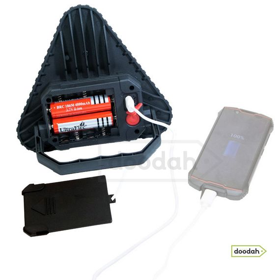 Світлодіодний LED прожектор (ліхтарь) Power Bank - CARPRIE 842 - IP65 / 8w / 2000mAh / 18650 / USB | Зображення 1