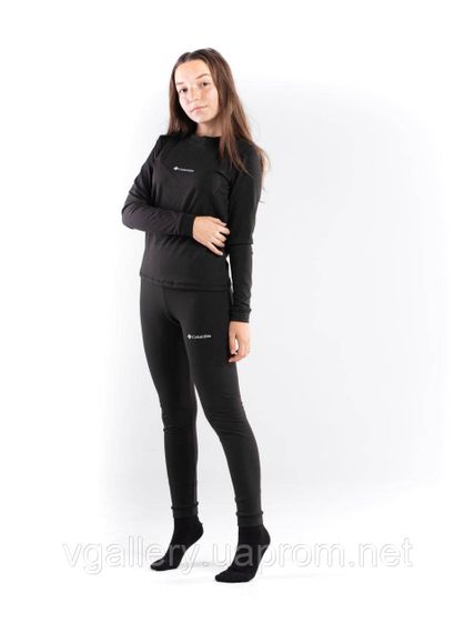 Дитяча термобілизна чорна COLUMBIA на флісі для хлопчика та дівчаток, коламбія унісекс 146 | Зображення 1