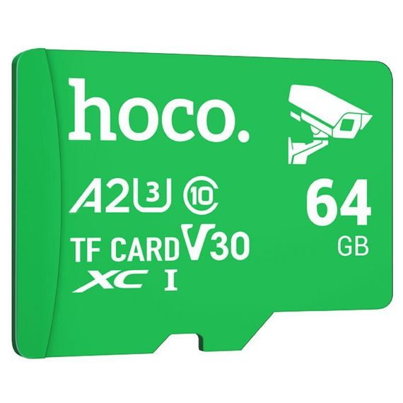 Карта пам'яті Hoco microSDXC Class 10 - 64GB (без адаптера) Green