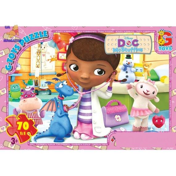 Дитячий пазл "Лікар Плюшева" DP00642 постер 70 елементів